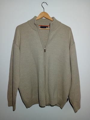 Gilet Zippé Maille Beige Westbury