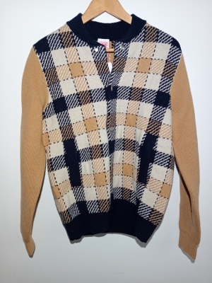 Cardigan Lacoste L!ve À Carreaux Unisexe