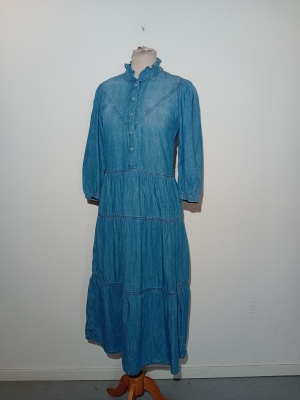 Robe Longue En Jean Ba&sh Bleue S