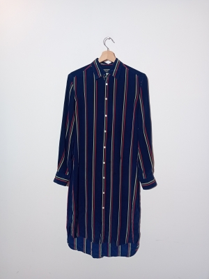 Robe Chemise En Soie Rayée Polo Ralph Lauren M
