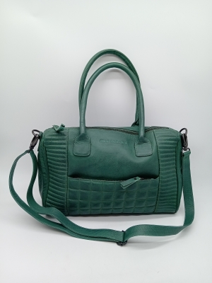 Sac A Main En Cuir Vert Sticks And Stones