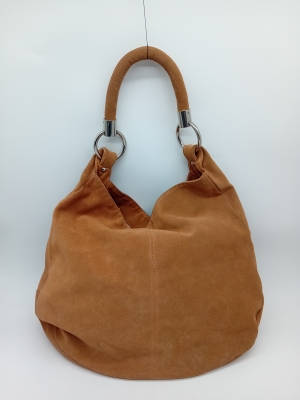Sac Hobo En Daim Marron Mer Du Nord