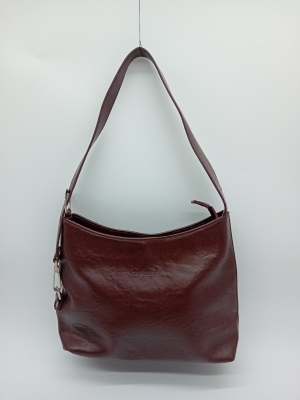 Sac À Main Vintage Bordeaux En Cuir Balini Baldini