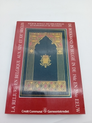 Livre La Reliure En Belgique Xixe Xxe Siècles (BL924)