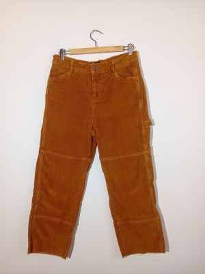 Pantalon large en velours côtelé marron BDG