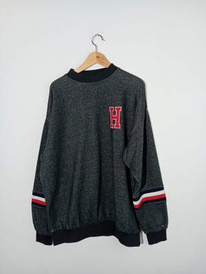 Sweat gris chiné Tommy Hilfiger