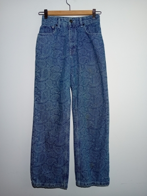 Jean Bleu Paisley Ragged Jeans