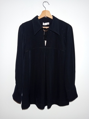 Veste Légère Fluide Noire Sandro Ferrone