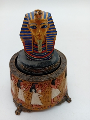 Boîte À Musique Buste Pharaon Égyptien Sankyo