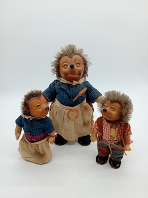 Lot De 3 Poupées Vintage Steiff Mecki Macki Micki