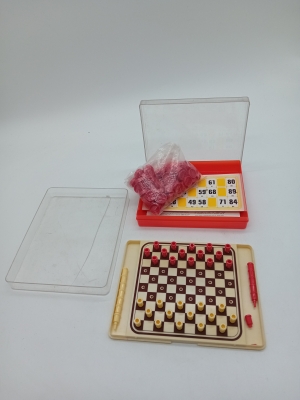 Jeux De Voyage Vintage Bingo Et Dames