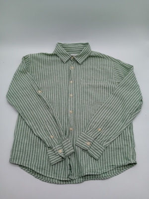 Chemise Rayee Verte Et Blanche Zara