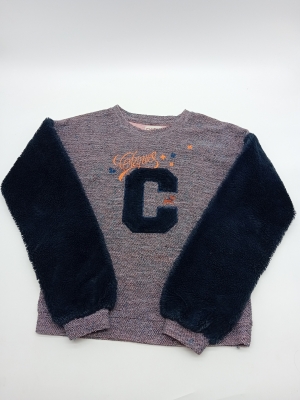 Sweat Bicolore Maille Et Polaire Chipie