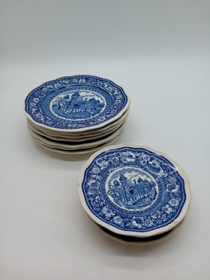 Lot De 11 Assiettes Vintage Petrus Regout & Co Vinktoren Maastricht