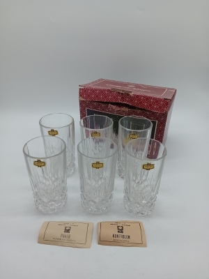 Lot De 6 Verres En Cristal