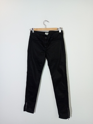 Pantalon Slim Noir Hartford Zippé M