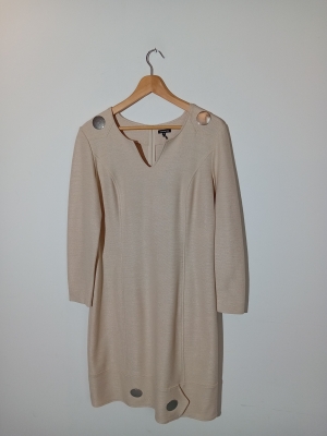 Robe Trapèze Beige Caroline Biss L