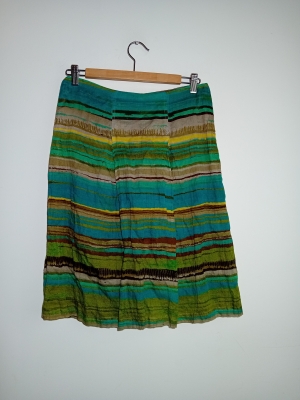 Jupe À Rayures Multicolores Caroline Biss