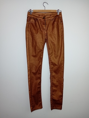 Pantalon Slim Brillant Cuivré Lauren Vidal