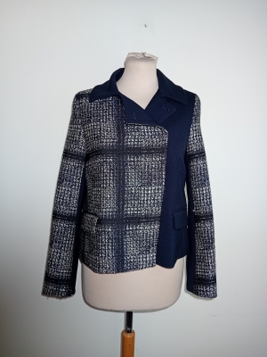 Veste Bi-matiere Gerard Darel Carreaux