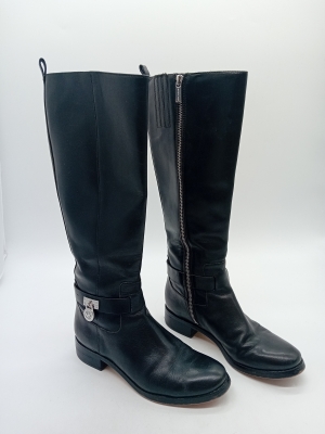Bottes Hautes Michael Kors Cuir Noir