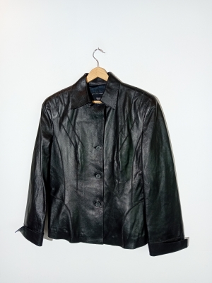 Veste En Cuir Noir Simorra Xl
