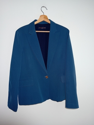 Blazer bleu pétrole Trussardi Jeans