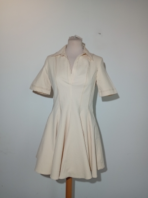 Robe Courte Beige Zara
