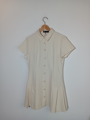 Robe Courte Plissée Zara