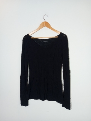 Pull Fin Noir Texturé Sarah Pacini