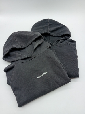 Lot de Sweats A Capuche Zara Gris Fonce Minimal Edition