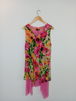 Robe À Fleurs Piment Rouge Paris XXL
