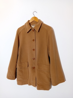 Veste Manteau Laine Angora Max Mara Camel L