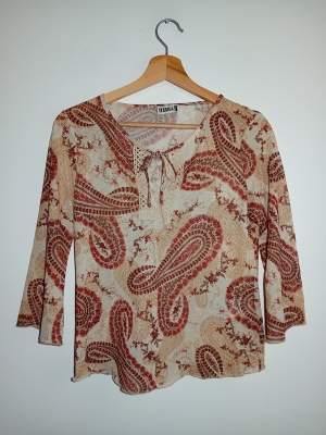 Top en Mesh Motif Cachemire Yessica M