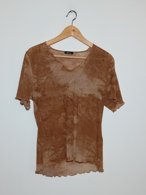 Top en Mesh Monari Marron Tie-dye