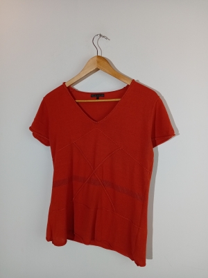 Top En Maille Orange Xandres