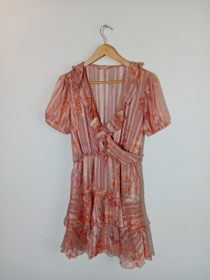 Robe Courte Plissée Fleurs Foudre M