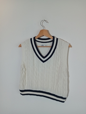 Debardeur Tricot Torsade Hollister Xs