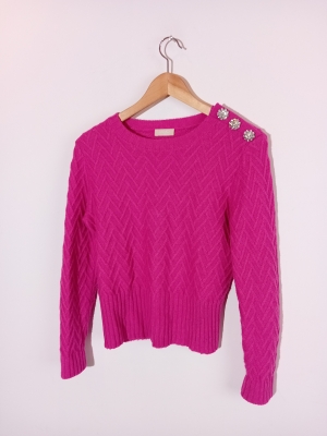 Pull En Maille Fuchsia Liu Jo S