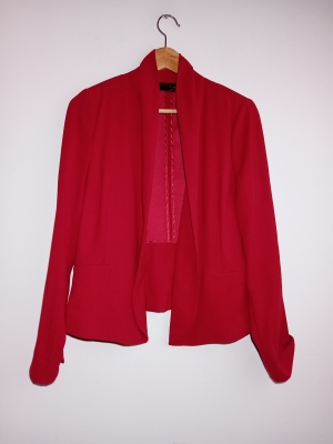 Blazer L&eacute;ger Rouge Sans Bouton Your Sixth Sense