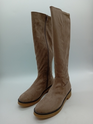 Bottes Hautes Daim Taupe Unisa 40