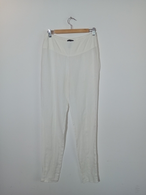 Pantalon Lin Blanc Sarah Pacini
