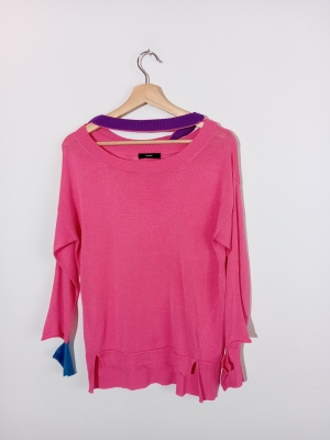Pull Diesel Rose Fuchsia Maille Fine M