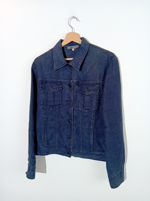 Veste En Lin Bleu Marine Jodhpur