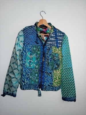 Veste Zipp&eacute;e Desigual Patchwork