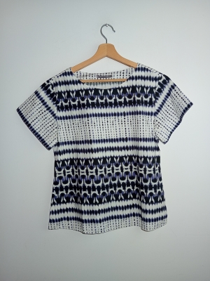 Tee-shirt Imprim&eacute; Ikat Ren&eacute; Lezard