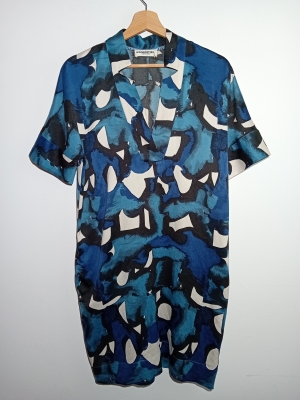 Robe Courte Motif Abstrait M