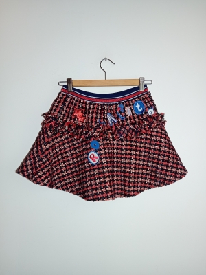 Jupe Patineuse Tweed Multicolore Seregentas 10 Ans