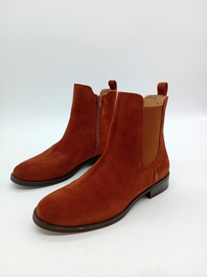 Bottines Chelsea Unisa Daim Rouille