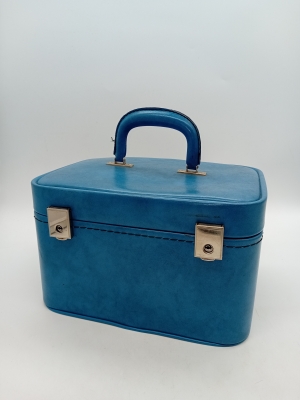 Vanity Case Vintage Bleu Passy Bruxelles